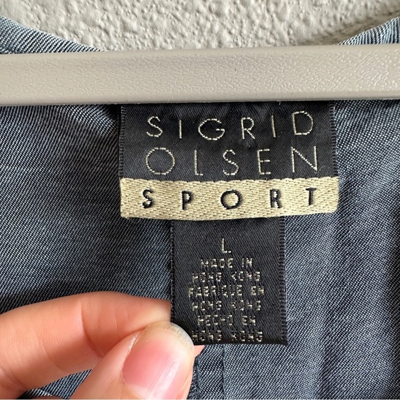 Vintage Sigrid Olsen Blue Jumper Maxi Dress Large - Picture 2 of 10